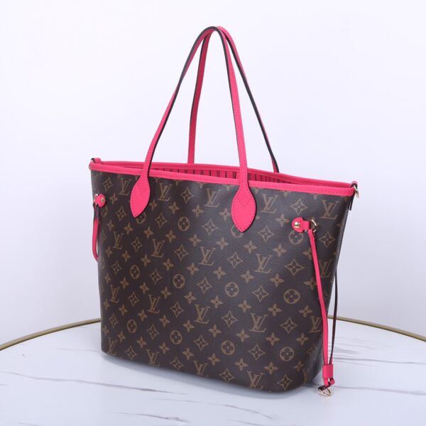 1:1 Replica Louis Vuitton LV Neverfull Bandoulière Inside Out MM Monogram Luxury Women Bag M12707 31cm/ 12.2in