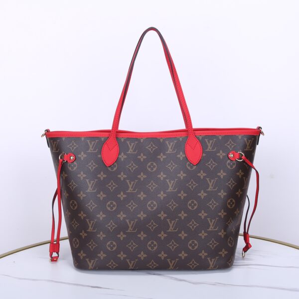 1:1 Replica Louis Vuitton LV Neverfull Bandoulière Inside Out MM Monogram Luxury Women Bag M12708 31cm/ 12.2in