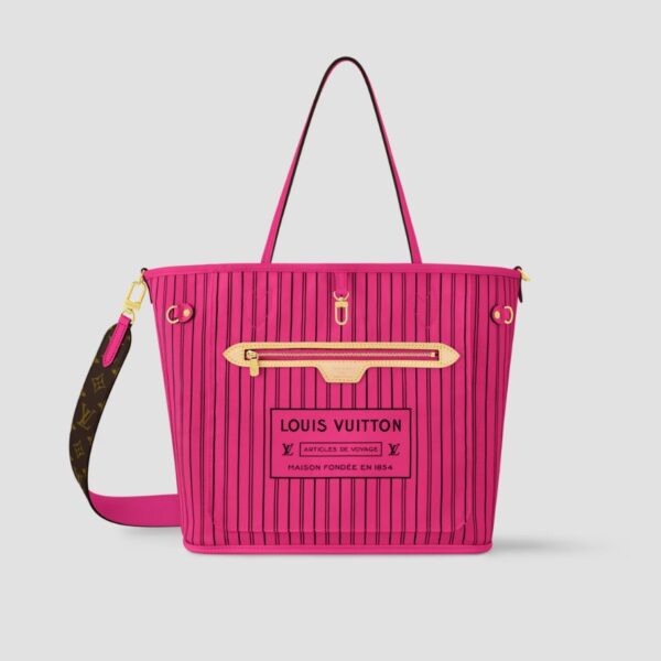 1:1 Replica Louis Vuitton LV Neverfull Bandoulière Inside Out MM Monogram Luxury Women Bag M12707 31cm/ 12.2in