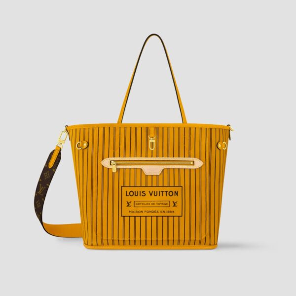 1:1 Replica Louis Vuitton LV Neverfull Bandoulière Inside Out MM Monogram Luxury Women Bag M12779 31cm/ 12.2in