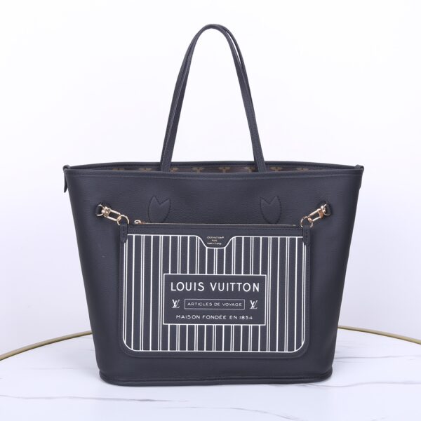 1:1 Replica Louis Vuitton LV Neverfull Inside Out MM Other Leathers Luxury Women Bag M11946 31cm/ 12.2in