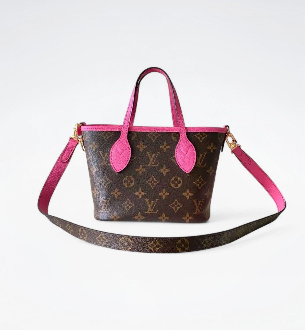 1:1 Replica Louis Vuitton LV Neverfull Bandoulière Inside Out BB Monogram Luxury Women Bag M12106 24cm