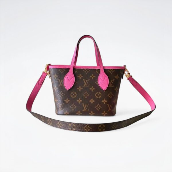 1:1 Replica Louis Vuitton LV Neverfull Bandoulière Inside Out BB Monogram Luxury Women Bag M12106 24cm
