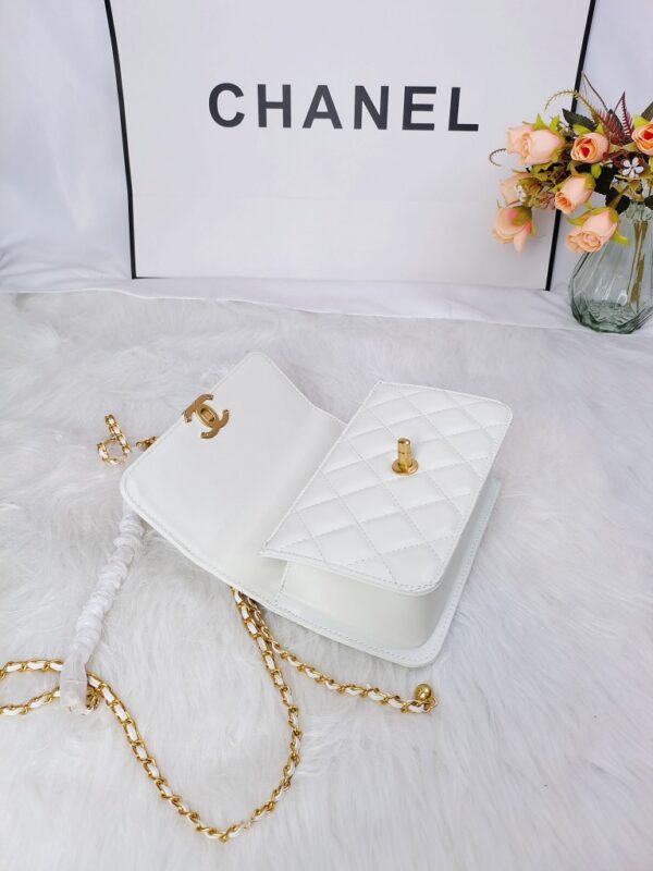 [REP 1:1] Chanel 21 White luxury Bag  For Women, Women's Bags 22cm