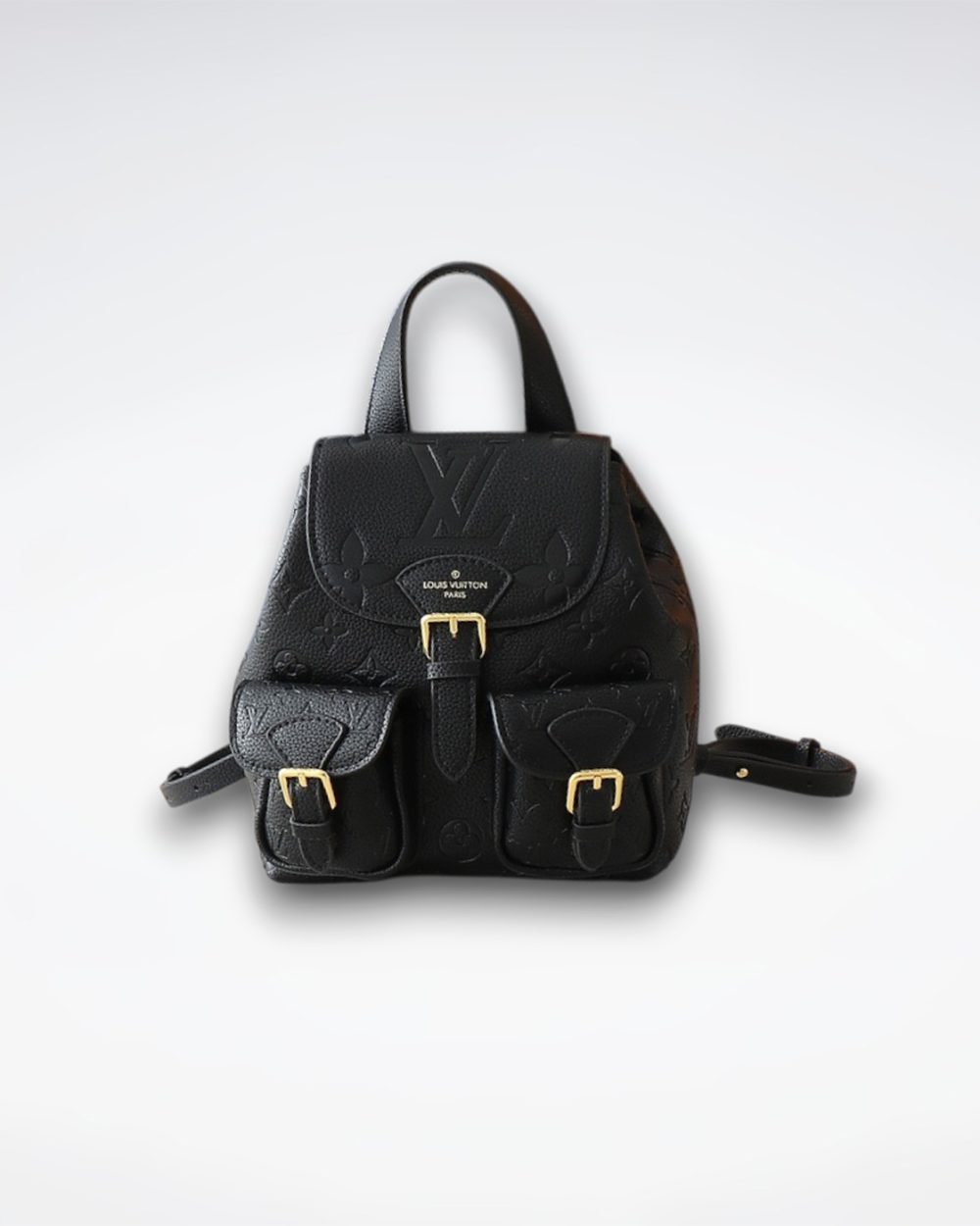 1:1 Replica Louis Vuitton LV Backup Bicolor Monogram Empreinte Leather Luxury Bag For Women M47072 - 22cm