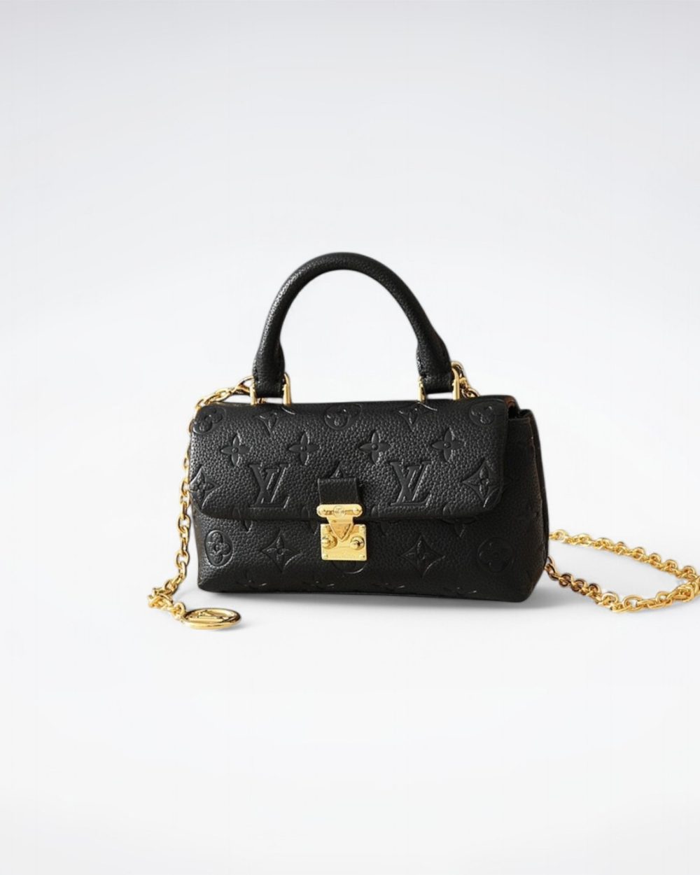 1:1 Replica Louis Vuitton LV Nano Madeleine Bicolor Monogram Empreinte Leather Luxury Bag For Women M12144 - 21cm