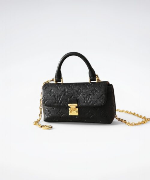 1:1 Replica Louis Vuitton LV Nano Madeleine Bicolor Monogram Empreinte Leather Luxury Bag For Women M12144  - 21cm
