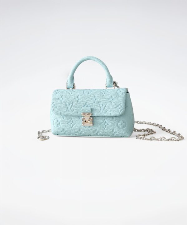 1:1 Replica Louis Vuitton LV Nano Madeleine Bicolor Monogram Empreinte Leather Luxury Bag For Women M12211  - 21cm