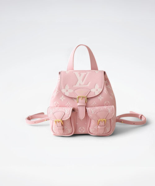 1:1 Replica Louis Vuitton LV Backup Bicolor Monogram Empreinte Leather Luxury Bag For Women M12987  - 22cm