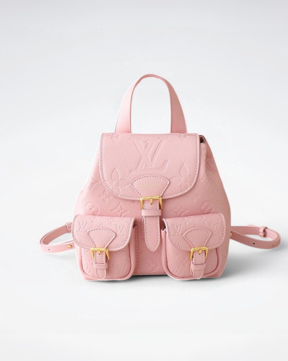 1:1 Replica Louis Vuitton LV Backup Bicolor Monogram Empreinte Leather Luxury Bag For Women M47074 - 22cm