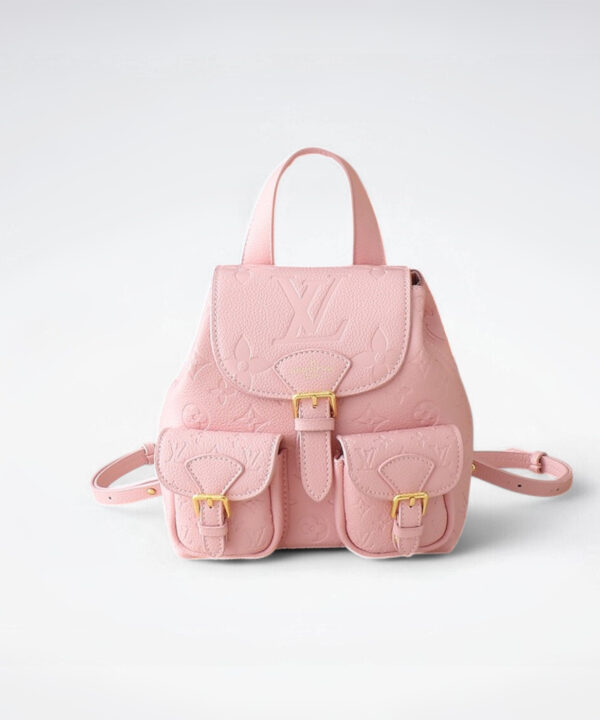 1:1 Replica Louis Vuitton LV Backup Bicolor Monogram Empreinte Leather Luxury Bag For Women M47074  - 22cm