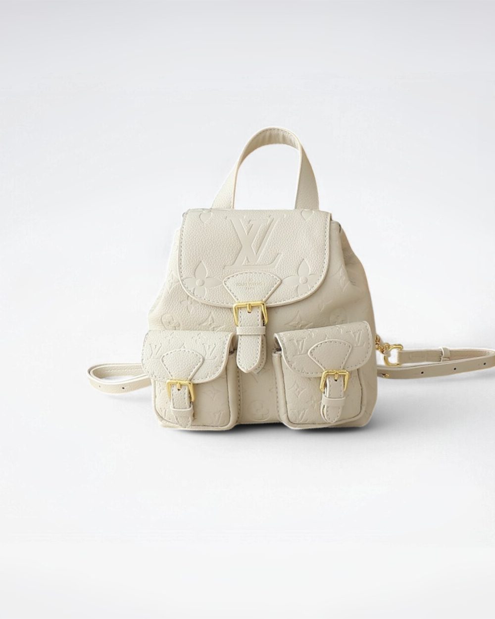 1:1 Replica Louis Vuitton LV Backup Bicolor Monogram Empreinte Leather Luxury Bag For Women M47106 - 22cm