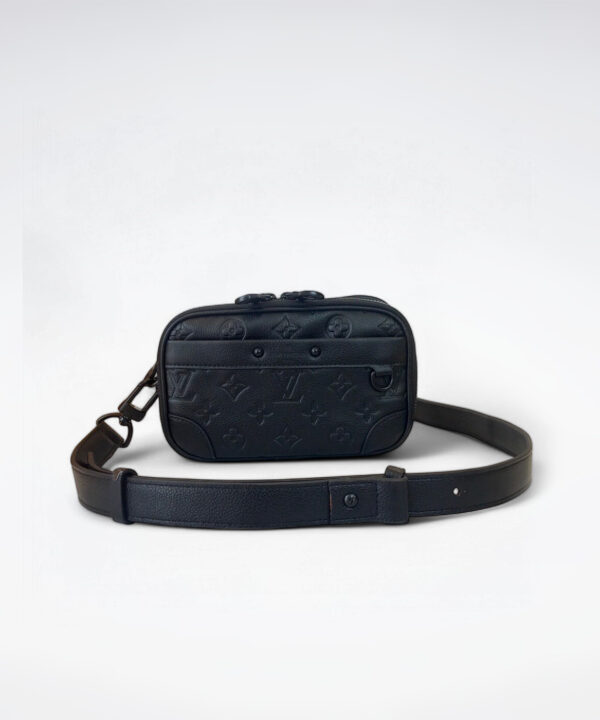 1:1 Replica Louis Vuitton LV Alpha Wearable Wallet Monogram Shadow Leather Unique Bag For Unisex M82544 - 18.5 cm