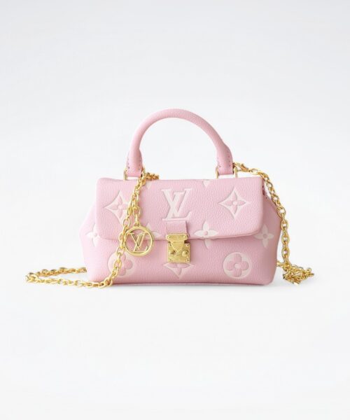 1:1 Replica Louis Vuitton LV Nano Madeleine Bicolor Monogram Empreinte Leather Luxury Bag For Women M13796  - 21cm
