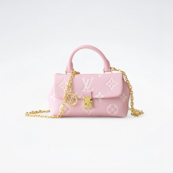 1:1 Replica Louis Vuitton LV Nano Madeleine Bicolor Monogram Empreinte Leather Luxury Bag For Women M13796  - 21cm
