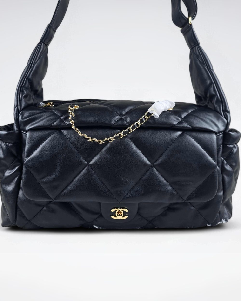 [REP 1:1] Chanel 24N Ski Series Nylon Fabric Large Sheep Pattern luxury Bag  For Women, Women's Bags 44cm