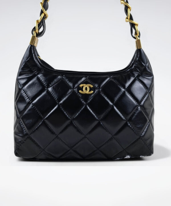 [REP 1:1] Chanel 24a Large Hobo Black Chain Bag luxury Bag  For Women, Women's Bags 32cm