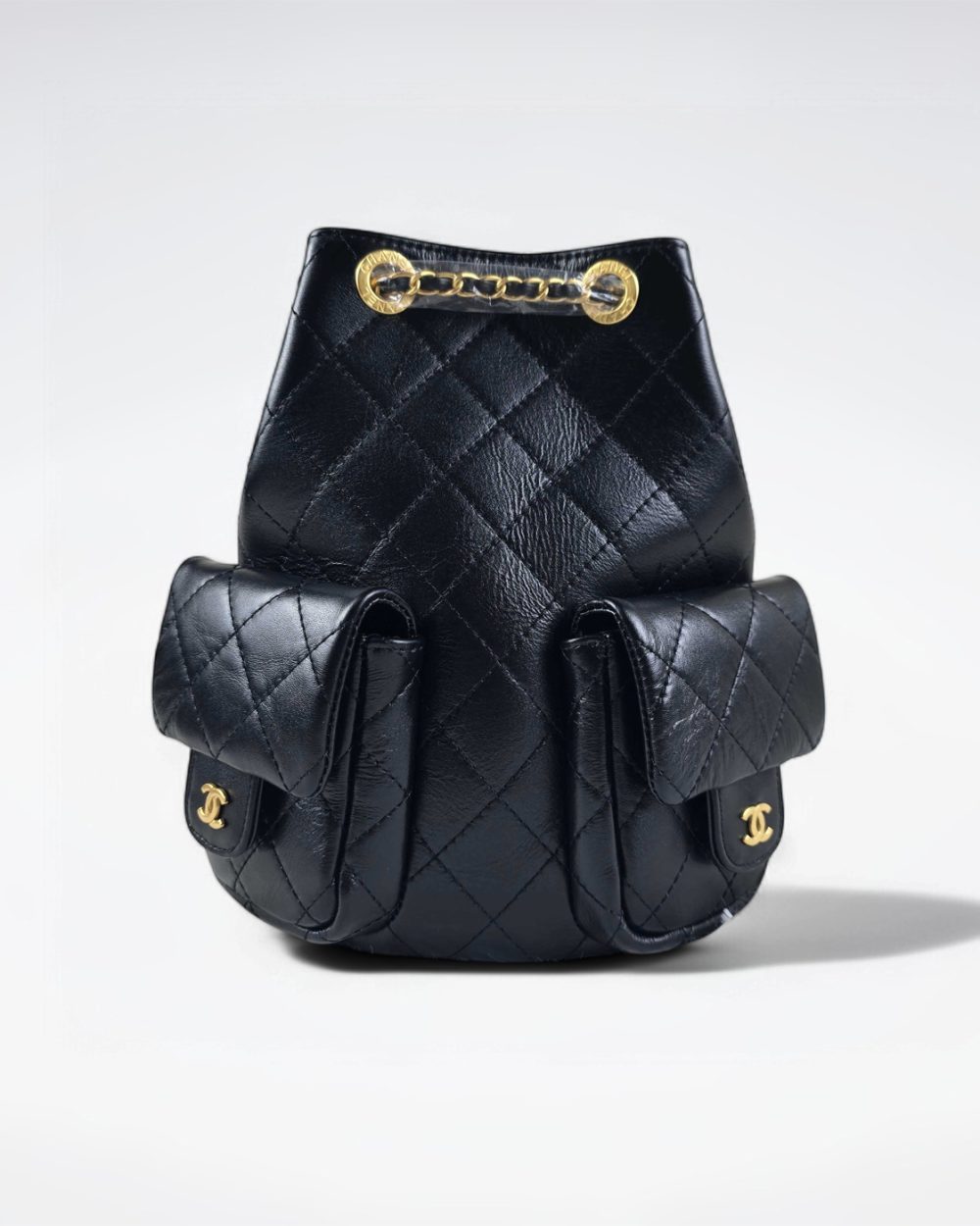 [REP 1:1] Chanel 25C Black Duma Bucket Backpack luxury Bag  For Women, Women's Bags 31cm