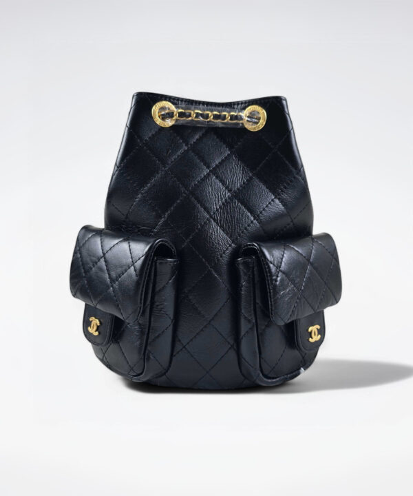 [REP 1:1] Chanel 25C Black Duma Bucket Backpack luxury Bag  For Women, Women's Bags 31cm