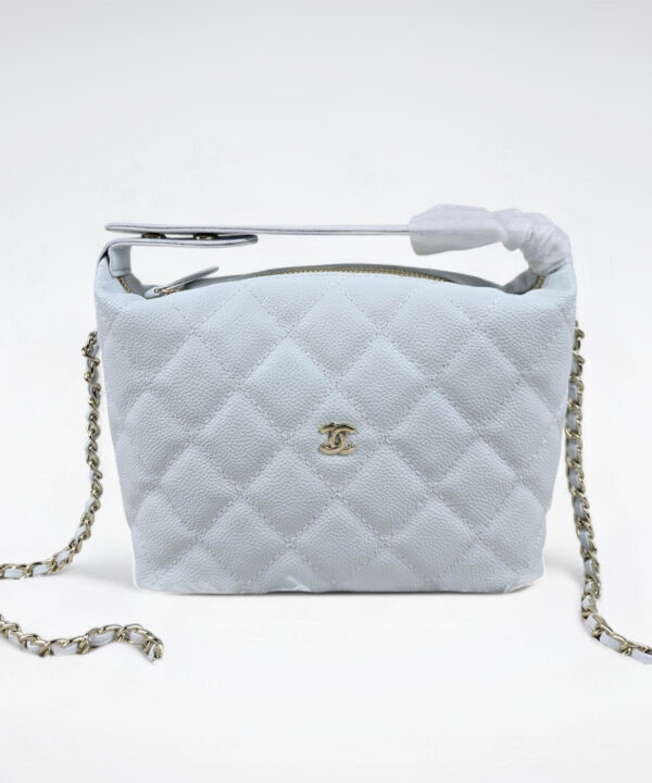 [REP 1:1] Chanel  25C lunch box bag white luxury Bag For Women, Women’s Bags 21.5cm