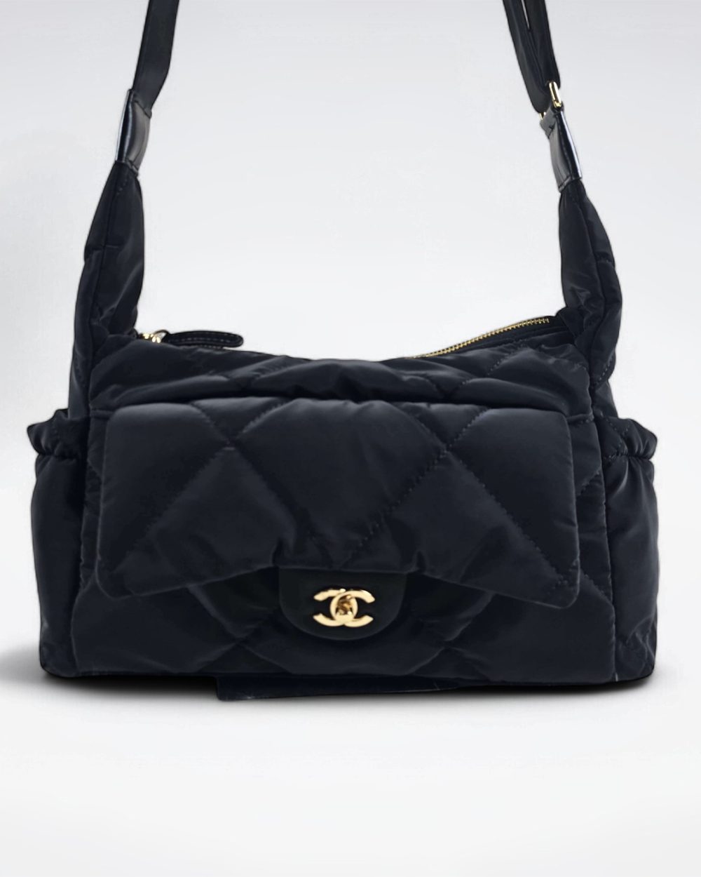 [REP 1:1] Chanel Ski series hobo small flannel luxury Bag  For Women, Women's Bags 32cm