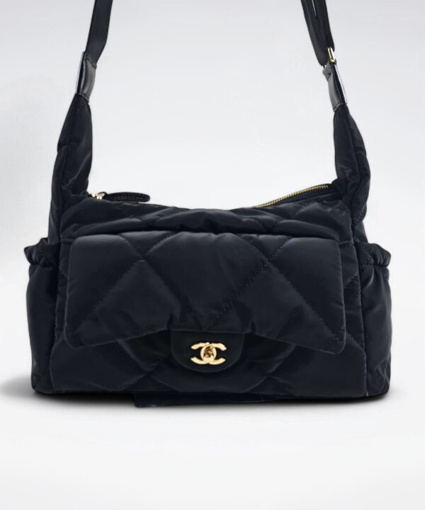 [REP 1:1] Chanel Ski series hobo small flannel luxury Bag  For Women, Women's Bags 32cm