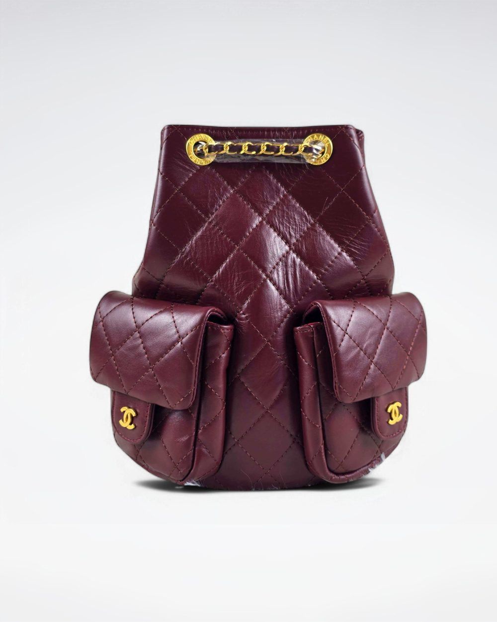 [REP 1:1] Chanel 25C Red Duma Bucket Backpack luxury Bag  For Women, Women's Bags 31cm