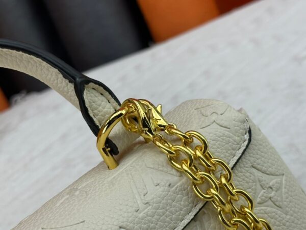 1:1 Replica Louis Vuitton LV Nano Madeleine Bicolor Monogram Empreinte Leather Luxury Bag For Women M12145  - 21cm