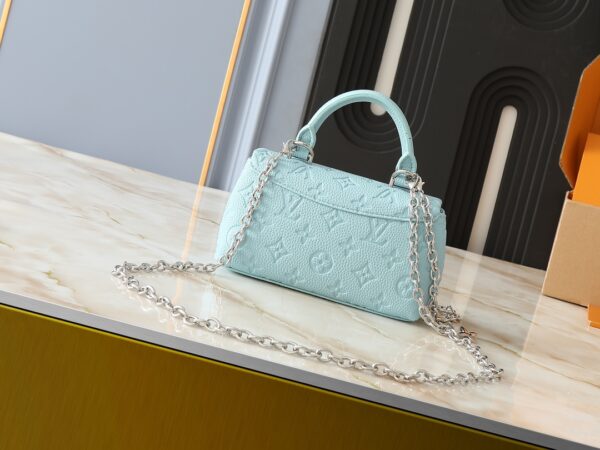 1:1 Replica Louis Vuitton LV Nano Madeleine Bicolor Monogram Empreinte Leather Luxury Bag For Women M12211  - 21cm