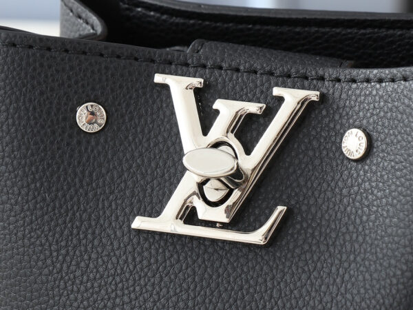 1:1 Replica Louis Vuitton LV NANO LOCKME BUCKET Black Luxury Bag For Women M68709 - 16 cm