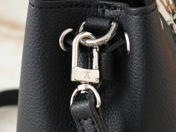 1:1 Replica Louis Vuitton LV NANO LOCKME BUCKET Black Luxury Bag For Women M68709 - 16 cm