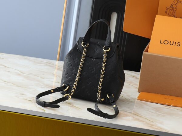 1:1 Replica Louis Vuitton LV Backup Bicolor Monogram Empreinte Leather Luxury Bag For Women M47072 - 22cm