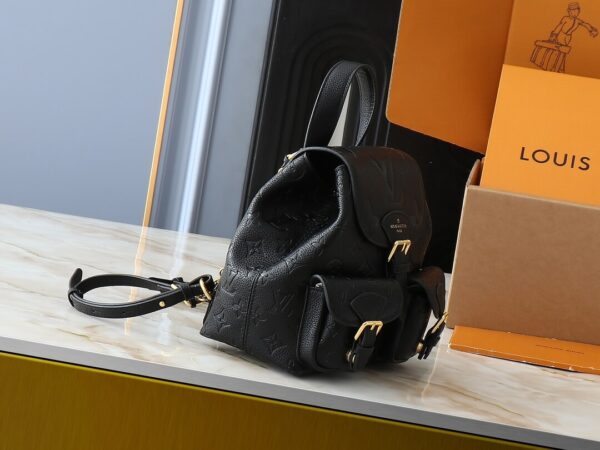 1:1 Replica Louis Vuitton LV Backup Bicolor Monogram Empreinte Leather Luxury Bag For Women M47072 - 22cm