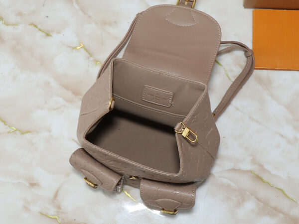 1:1 Replica Louis Vuitton LV Backup Bicolor Monogram Empreinte Leather Luxury Bag For Women - 22cm