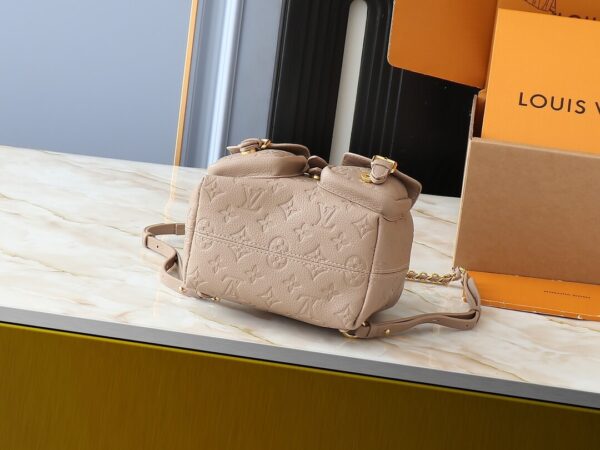 1:1 Replica Louis Vuitton LV Backup Bicolor Monogram Empreinte Leather Luxury Bag For Women - 22cm