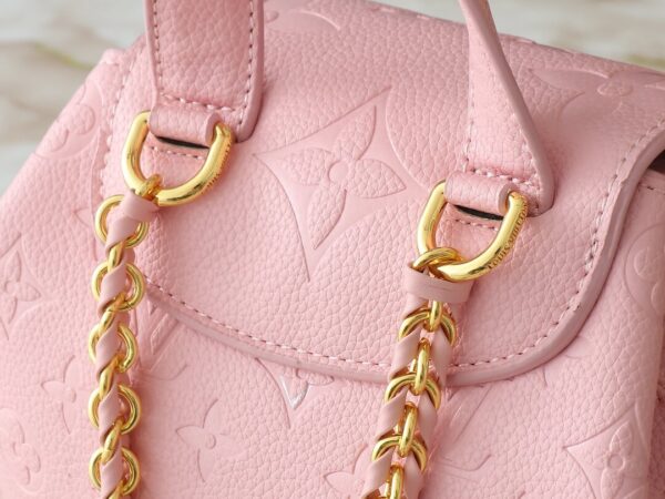 1:1 Replica Louis Vuitton LV Backup Bicolor Monogram Empreinte Leather Luxury Bag For Women M47074  - 22cm