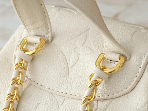 1:1 Replica Louis Vuitton LV Backup Bicolor Monogram Empreinte Leather Luxury Bag For Women M47106  - 22cm