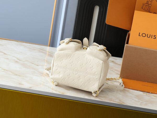 1:1 Replica Louis Vuitton LV Backup Bicolor Monogram Empreinte Leather Luxury Bag For Women M47106  - 22cm