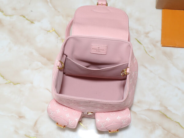 1:1 Replica Louis Vuitton LV Backup Bicolor Monogram Empreinte Leather Luxury Bag For Women M12987  - 22cm
