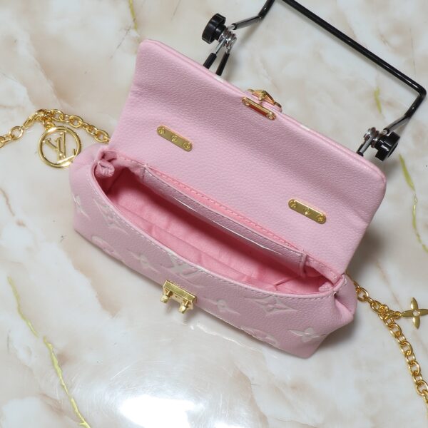 1:1 Replica Louis Vuitton LV Nano Madeleine Bicolor Monogram Empreinte Leather Luxury Bag For Women M13796  - 21cm