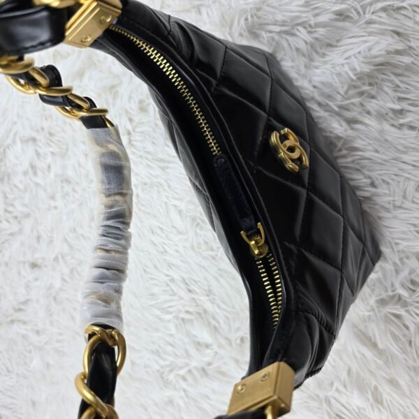 [REP 1:1] Chanel 24a Small Hobo Black Chain Bag luxury Bag  For Women, Women's Bags 20cm