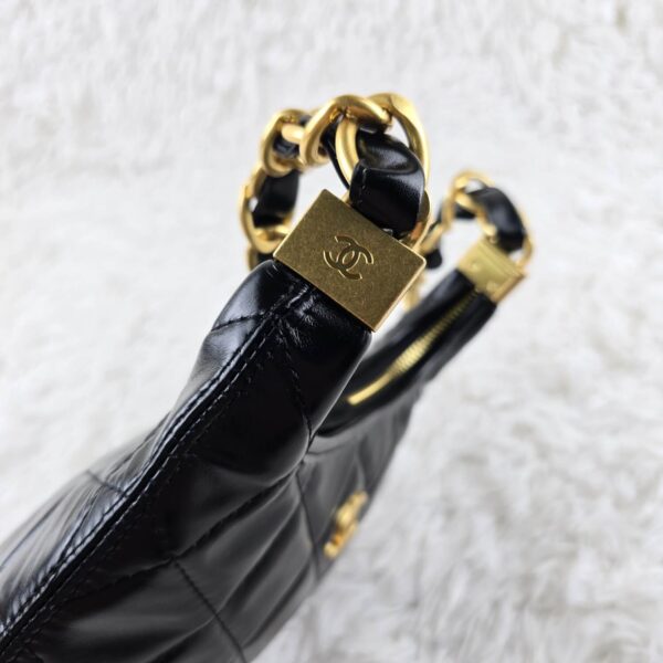 [REP 1:1] Chanel 24a Small Hobo Black Chain Bag luxury Bag  For Women, Women's Bags 20cm