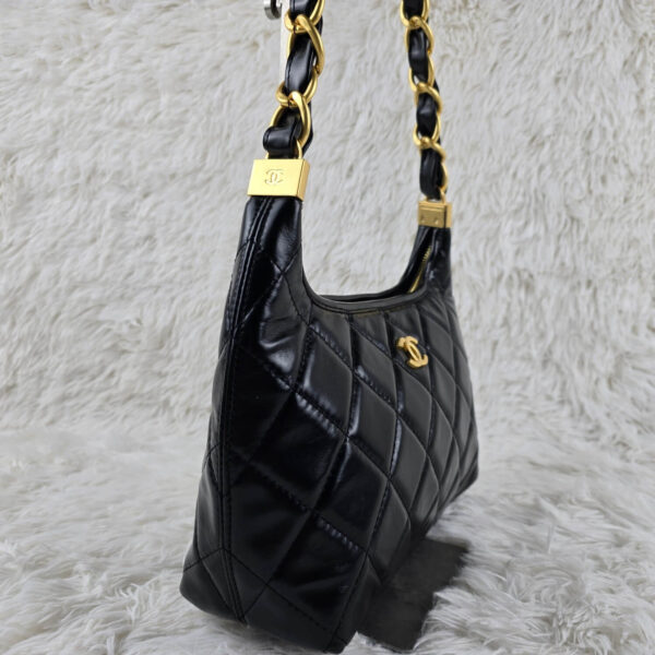 [REP 1:1] Chanel 24a Large Hobo Black Chain Bag luxury Bag  For Women, Women's Bags 32cm