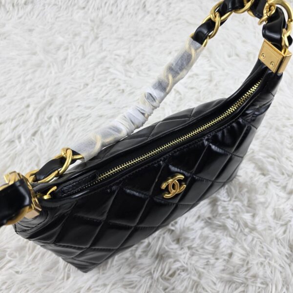 [REP 1:1] Chanel 24a Large Hobo Black Chain Bag luxury Bag  For Women, Women's Bags 32cm