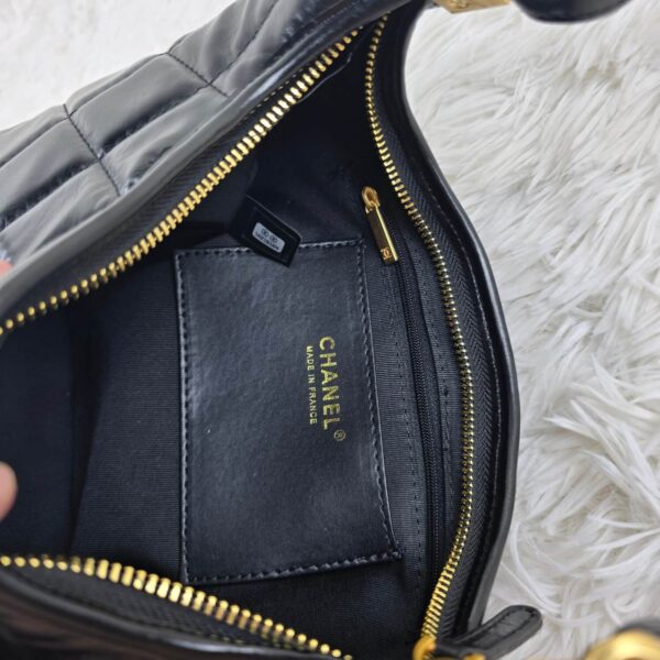 [REP 1:1] Chanel 24a Large Hobo Black Chain Bag luxury Bag  For Women, Women's Bags 32cm