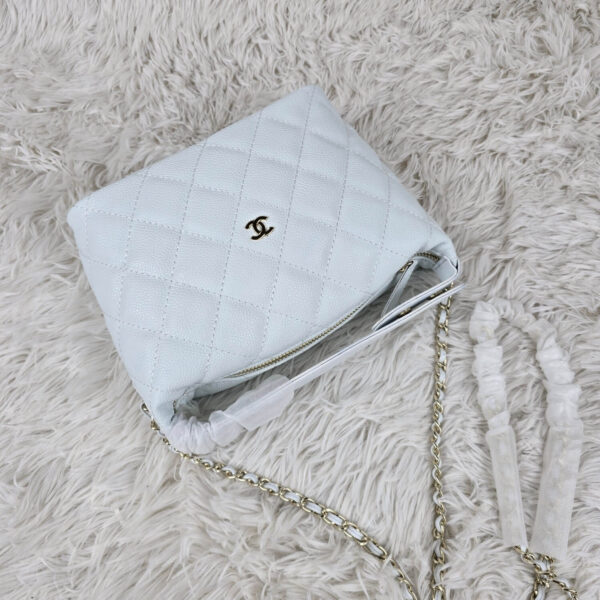 [REP 1:1] Chanel  25C lunch box bag white luxury Bag For Women, Women’s Bags 21.5cm