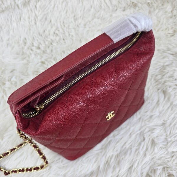 [REP 1:1] Chanel  25C lunch box bag Red luxury Bag For Women, Women’s Bags 21.5cm