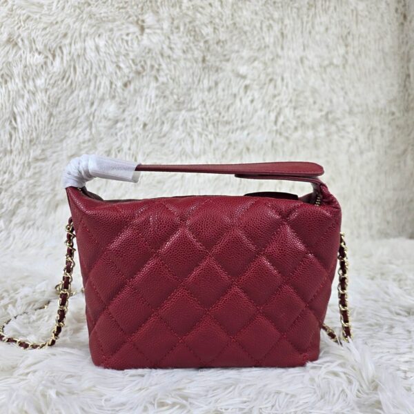 [REP 1:1] Chanel  25C lunch box bag Red luxury Bag For Women, Women’s Bags 21.5cm