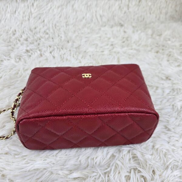 [REP 1:1] Chanel  25C lunch box bag Red luxury Bag For Women, Women’s Bags 21.5cm