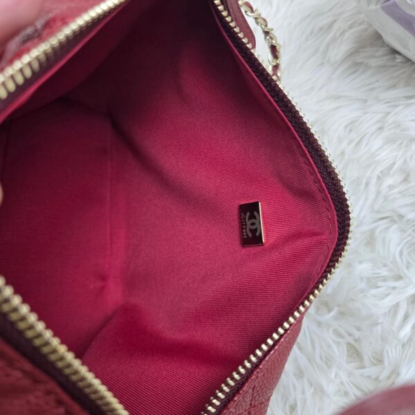 [REP 1:1] Chanel  25C lunch box bag Red luxury Bag For Women, Women’s Bags 21.5cm